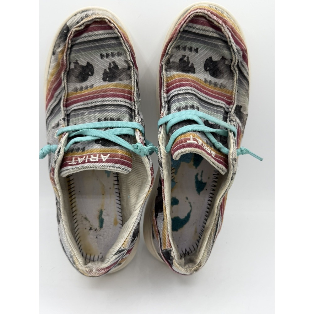 Ariat Hilo Women's Multicolor Buffalo Print Slip On Casual Shoes Size 9.5 - Picture 5 of 6